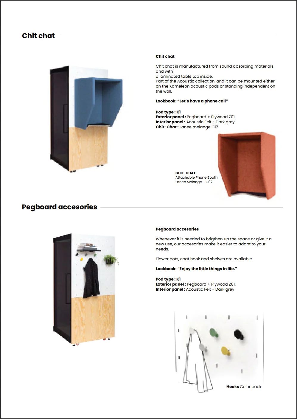 Technical drawing of the acoustic booth storage linkage