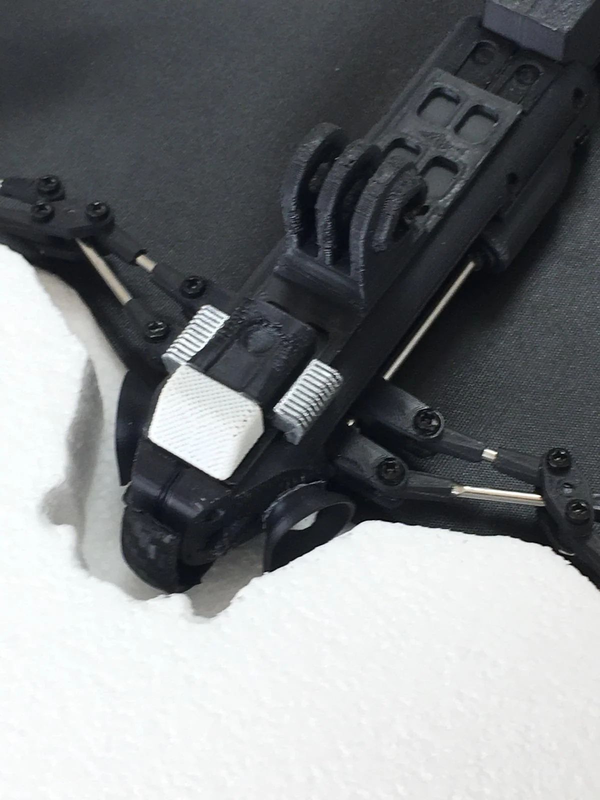 Detail of the articulated Digital Bat prop
