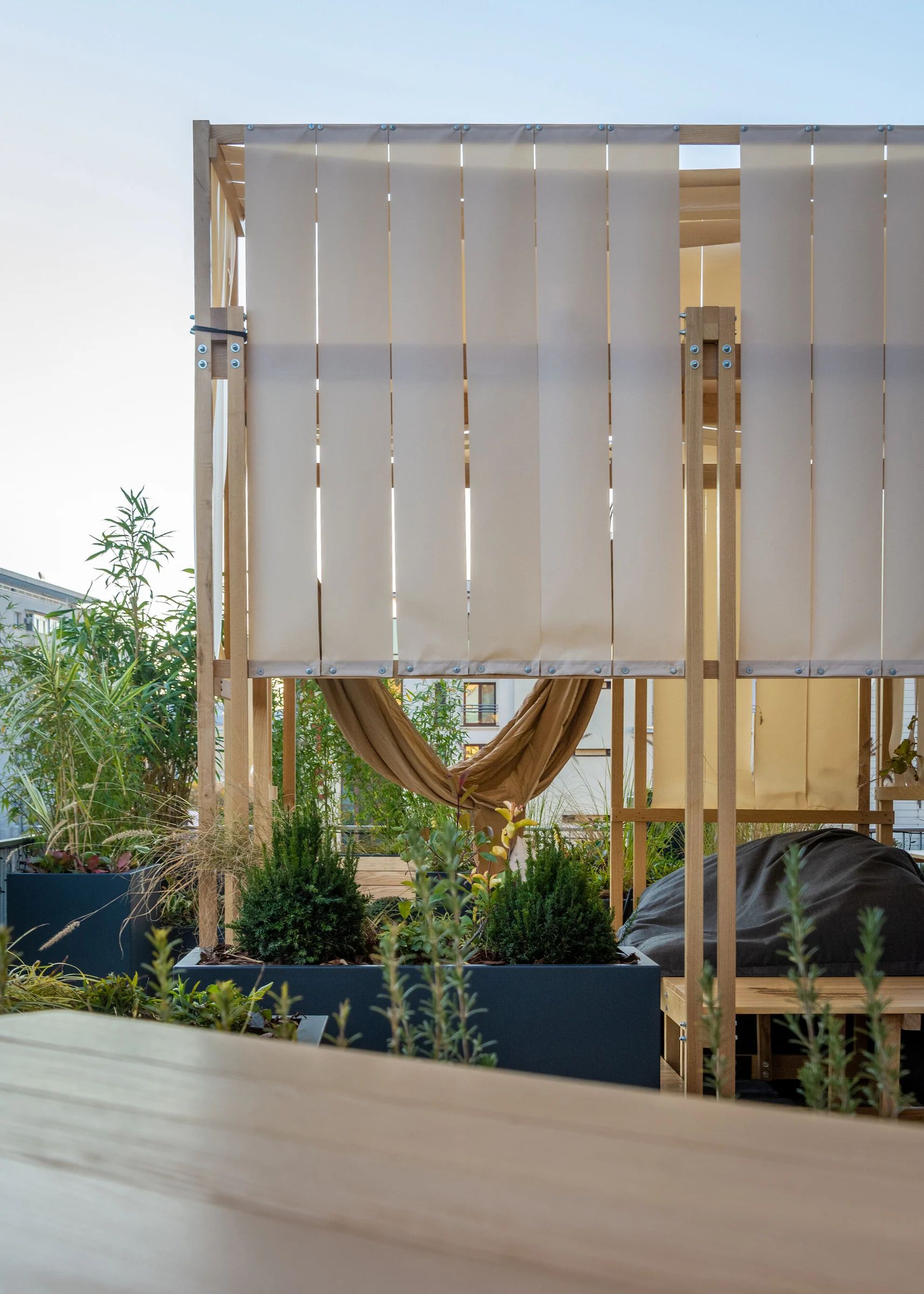 Terrace workspace pavilion assembly detail