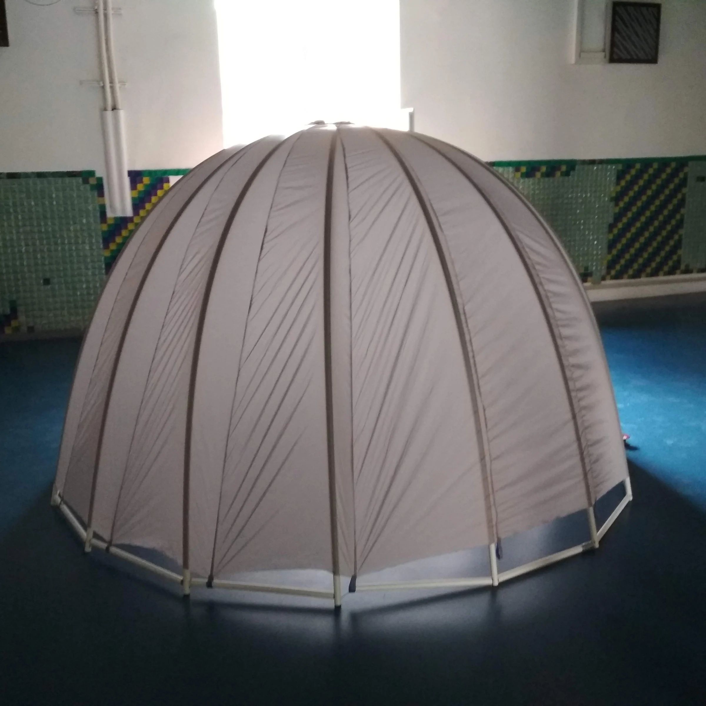 Technical design drawing of the umbrella dome